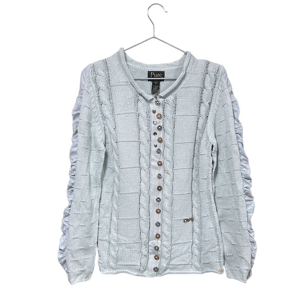 🆕 Pure Handknit Brand Sweater Cardigan XS/S - Picture 1 of 9
